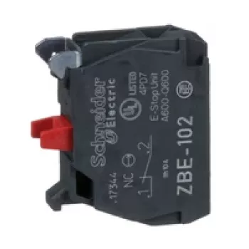 Pomocný kontaktní blok Schneider Electric ZBE102, 1 NO, šroubová svorka, Harmony XB4/XB5