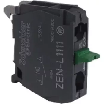 Schneider Electric ZENL1111 Harmony XALD/XALK prázdná skříň ovládacího stanoviště, 1 výřez, polykarbonát, světle šedá/žlutá, IP66/IP67/IP69/IP69K
