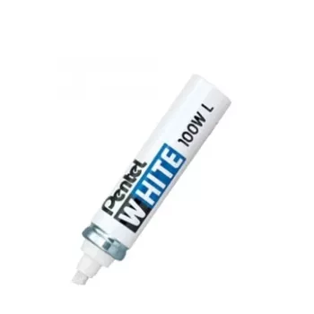 Pentel bílý popisovač - stříbrný