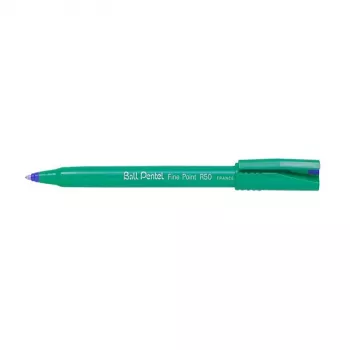 Roller Pentel Fine Point R50 - modrý - jemný (0,5 mm) - 12 ks