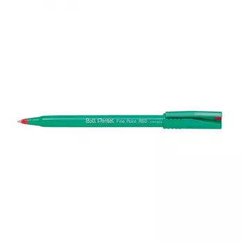 Roller Pentel Fine Point R50 - červený - jemný hrot 0,5 mm - 12 ks