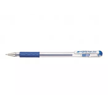 Gelové pero Pentel Gel Roller, 0,3 mm, modré, Hybrid-Grip, gumová úchopová zóna
