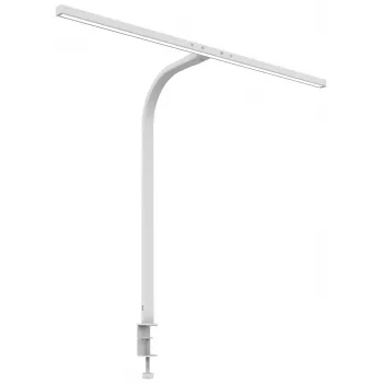 Unilux Strata LED stolní lampa s upínacím držákem, stmívatelná, bílá