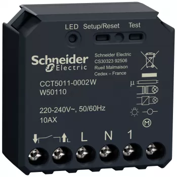 Schneider Electric Wiser CCT5011-0002W Spínací aktor, 1násobný, podomítková montáž