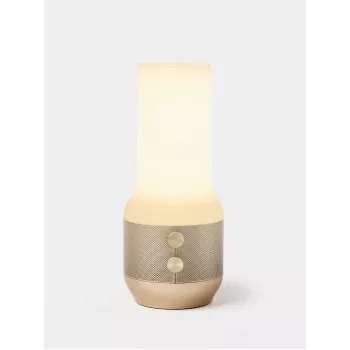 LEXON Terrace+ 3-in-1 LED Lamp, Bluetooth Speaker, Power Bank 2000 mAh, Gold LA134D