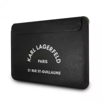 Karl Lagerfeld pouzdro KLCS133RSGSFBK 13 inch černé Saffiano RSG na notebook