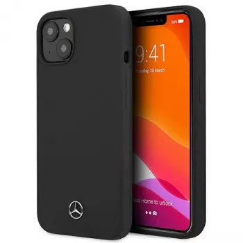 Mercedes-Benz Silicone Line tvrdé pouzdro pro Apple iPhone 13 mini 5,4 inch - černé