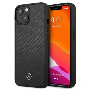 MERCEDES-BENZ MEHCP13SRCABK Dynamic Line pevné pouzdro pro Apple iPhone 13 Mini 5,4 inch – černý karbon
