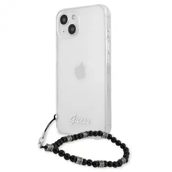 Guess GUHCP13MKPSBK iPhone 13 / 14 / 15 6.1 inch Transparent Hardcase Black Pearl