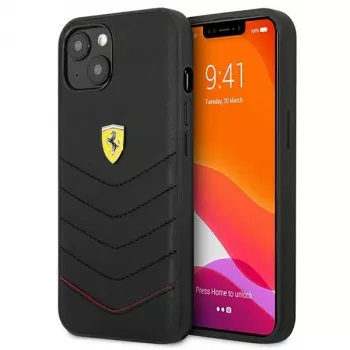 Ferrari FEHCP13SRQUK iPhone 13 Mini 5,4 inch černé pevné pouzdro Off Track Quilted