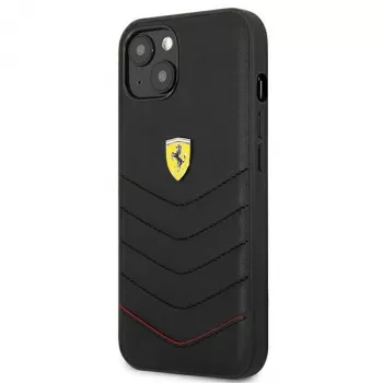 Ferrari FEHCP13SRQUK iPhone 13 Mini 5,4 inch černé pevné pouzdro Off Track Quilted