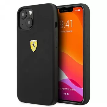 Ferrari FESSIHCP13SBK iPhone 13 mini 5,4 inch černé pevné pouzdro silikonové zadní kryt
