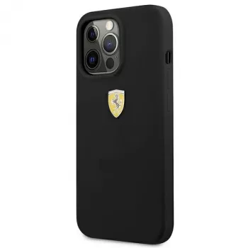 Ferrari FESSIHCP13LBK silikonové pevné pouzdro pro iPhone 13 Pro / 13, černé
