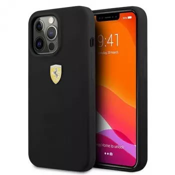 Ferrari FESSI silikonové pevné pouzdro pro iPhone 13 Pro Max 6,7 inch černé