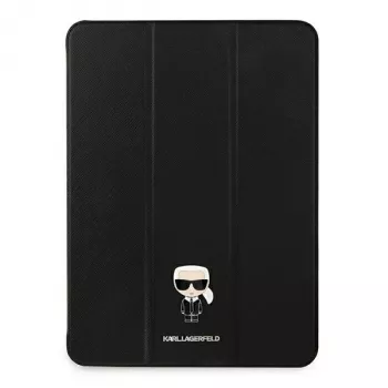 Pouzdro na knihu Karl Lagerfeld KLFC11OKMK pro iPad Pro 11 inch (2021) černé Saffiano Karl Iconic