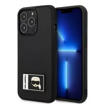 Karl Lagerfeld KLHCP13X3DKPK Ikonik Patch pevné pouzdro pro iPhone 13 Pro Max 6,7 inch černé