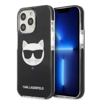Karl Lagerfeld KLHCP13LTPECK iPhone 13 Pro / 13 6,1 inch černé pevné pouzdro Choupette Head