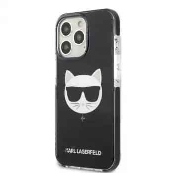 Karl Lagerfeld KLHCP13LTPECK iPhone 13 Pro / 13 6,1 inch černé pevné pouzdro Choupette Head