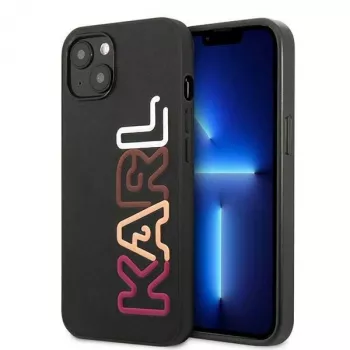 Karl Lagerfeld KLHCP13SPCOBK Ikonik Saffiano Multipink pevné pouzdro pro Apple iPhone 13 mini 5,4 inch černé