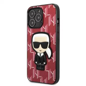Karl Lagerfeld pevné pouzdro Ikonik Patch pro iPhone 13 Pro Max 6,7 inch červené