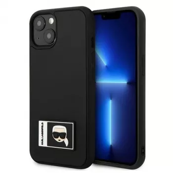 Karl Lagerfeld KLHCP13S3DKPK pevné pouzdro Ikonik Patch pro iPhone 13 mini, černé