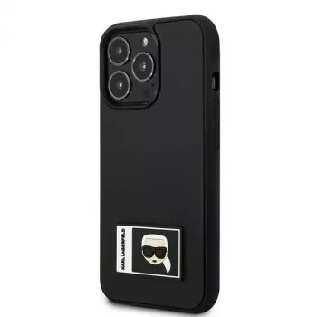 Karl Lagerfeld KLHCP13L3DKPK pevné pouzdro Ikonik Patch pro iPhone 13 Pro / 13 6,1 inch - černé