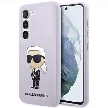 Karl Lagerfeld Ikonik Silicone pouzdro pro Samsung Galaxy S23+ (SM-S916) - fialové