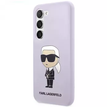 Karl Lagerfeld Ikonik Silicone pouzdro pro Samsung Galaxy S23+ (SM-S916) - fialové