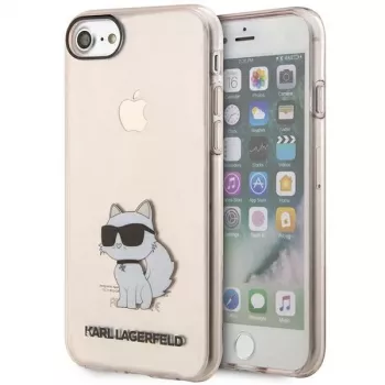 Karl Lagerfeld KLHCI8HNCHTCP Ikonik Choupette pevné pouzdro pro iPhone 7/8/SE 2020/SE 2022, růžové