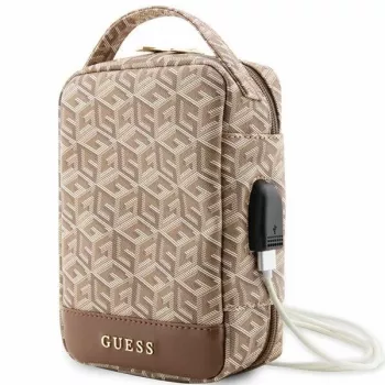Guess GUHBHGCFSEW organizér hnědý GCube Stripe