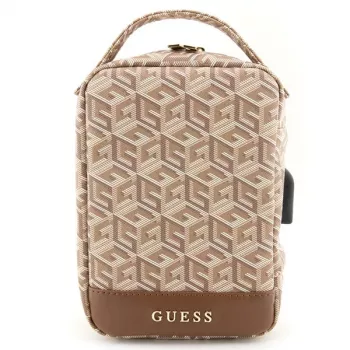 Guess GUHBHGCFSEW organizér hnědý GCube Stripe