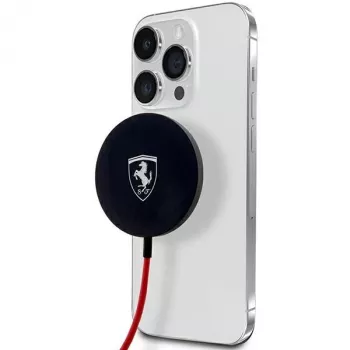 Ferrari FECBMSMENK 15W MagSafe bezdrátová nabíjecí podložka - černá