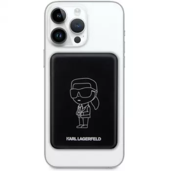 Karl Lagerfeld Ikonik MagSafe bezdrátová powerbanka 3000mAh černá
