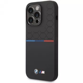 BMW Silicone Pattern pouzdro pro Apple iPhone 15 Pro 6,1