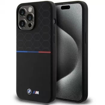 BMW M Silicone Pattern MagSafe pevné pouzdro pro iPhone 15 Pro Max 6,7