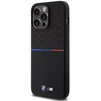 BMW M Silicone Pattern MagSafe pevné pouzdro pro iPhone 15 Pro Max 6,7
