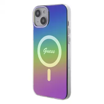 Guess IML Iridescent MagSafe Case for iPhone 15 (Iridescent)