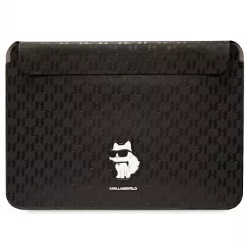 Karl Lagerfeld pouzdro KLCS16SAKHPCK 16 inch černé Saffiano Monogram Choupette na notebook