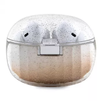 Guess Glitter Gradient Bluetooth TWS sluchátka s nabíjecím pouzdrem (zlatá)