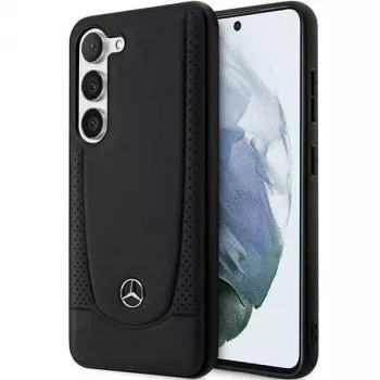 Mercedes-Benz S23 FE pevné kožené pouzdro Urban Black pro Samsung Galaxy S23 FE