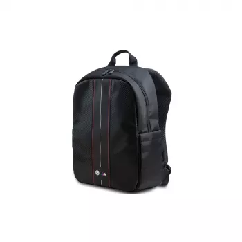 Batoh na notebook BMW Carbon Red Stripes 16 inch, černo-červený