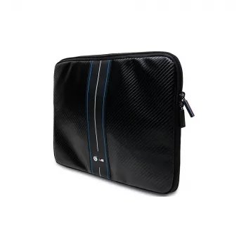 BMW pouzdro na notebook BMCS14COMSCAKL 14 inch Carbon Blue Stripes Black
