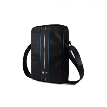 BMW BMTB10COMSCAKL 10 inch černá/carbon modré pruhy taška na notebook