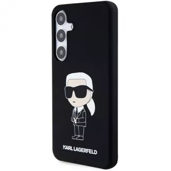 Karl Lagerfeld KLHCS24MSNIKBCK Ikonik silikonový kryt pro Samsung Galaxy S24+ (SM-S926) - černý