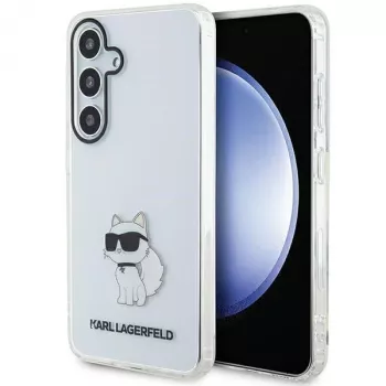Karl Lagerfeld KLHCS24SHNCHTCT S24 S921 transparentní pevný kryt IML Choupette pro Samsung Galaxy S24