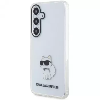 Karl Lagerfeld KLHCS24SHNCHTCT S24 S921 transparentní pevný kryt IML Choupette pro Samsung Galaxy S24