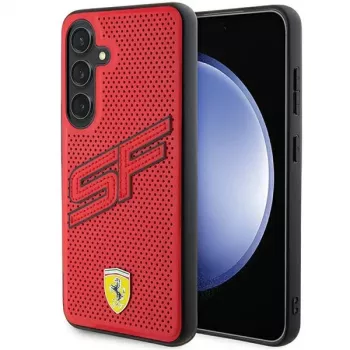 Ferrari FEHCS24SPINR S24 S921 červený pevný kryt Big SF perforovaný pro Samsung Galaxy S24