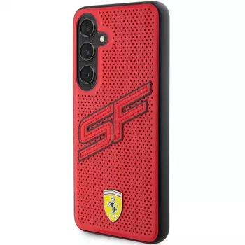 Ferrari FEHCS24SPINR S24 S921 červený pevný kryt Big SF perforovaný pro Samsung Galaxy S24