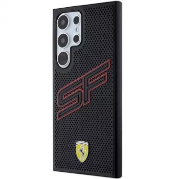 Ferrari FEHCS24LPINK S24 Ultra S928 černý pevný kryt Big SF perforovaný