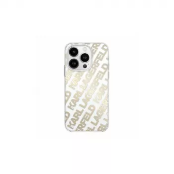 Karl Lagerfeld KLHCP15XHKFOEMD pevné pouzdro pro Apple iPhone 15 Pro Max, zlaté, IML FulloverLogo